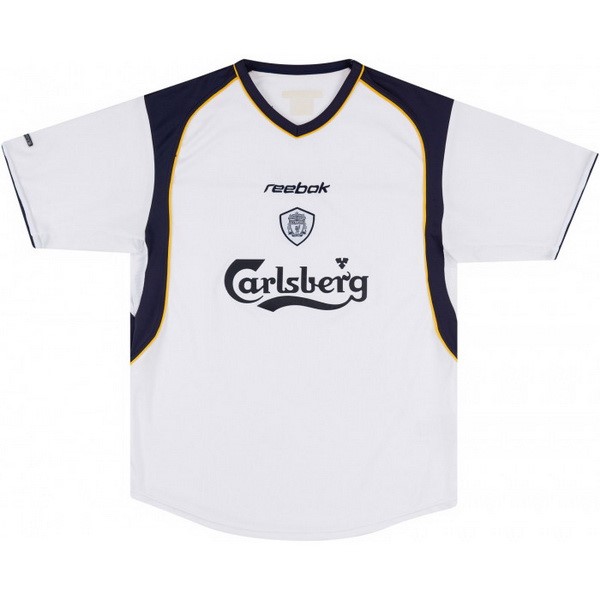 Tailandia Camiseta Liverpool 2nd Retro 2001 2003 Blanco